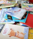 picture books in a pile